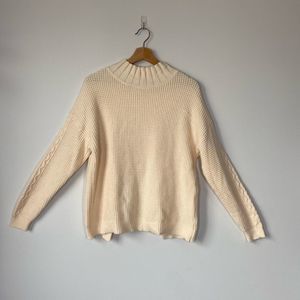 Workhall Knit Mock Neck Sweater Sz S